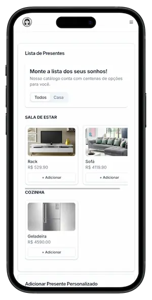 tela de presentes